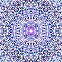 Dynamic abstract geometrical radial ornament pattern background vector
