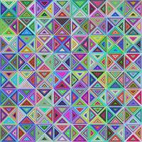 Abstract colorful triangle mosaic background vector