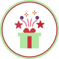 Gifts Flat Circle Icon vector