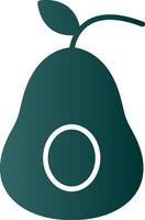 Avocado Glyph Gradient Icon vector