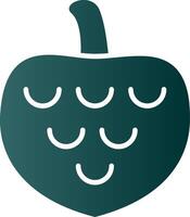 Cherimoya Glyph Gradient Icon vector