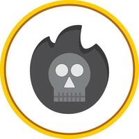 Ectoplasm Flat Circle Icon vector