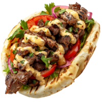 Halifax donair on isolated transparent background png