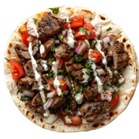 Halifax donair on isolated transparent background png