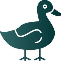 Duck Glyph Gradient Icon vector