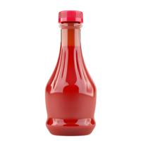 Ketchup bottle on isolated transparent background png