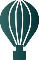 Hot Air Balloon Glyph Gradient Icon vector