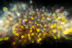 Sparkling bokeh Background with light. photo