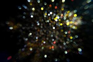 Sparkling Glitter bokeh Background photo