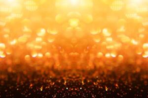 Sparkling Glitter bokeh Background with light. photo