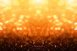 Sparkling Glitter bokeh Background with light. photo