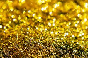 Sparkling glitter bokeh background with light. photo