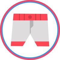 Boxer plano circulo icono vector