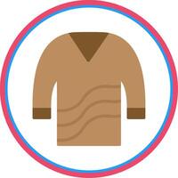 Sweater Flat Circle Icon vector