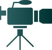 Camcorder Glyph Gradient Icon vector