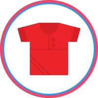 Shirt Flat Circle Icon vector
