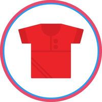 Shirt Flat Circle Icon vector