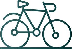 Bicycle Line Gradient Icon vector