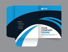 Presentation Folder Template Company Folder Design. vector