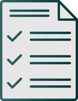 Customs Declaration Line Gradient Icon vector