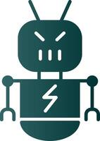 Botnet Glyph Gradient Icon vector