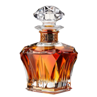 Luxury perfume bottle on isolated transparent background png