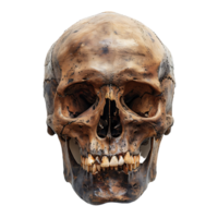human skull on isolated transparent background png