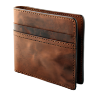 leather wallet on isolated transparent background png