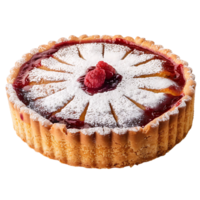 Linzer torte on isolated transparent background png