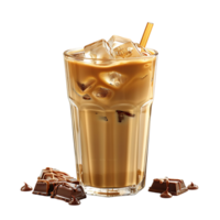 ice latte on transparent Background png