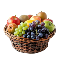 Fruit Basket on transparent Background png