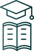Learning Management Line Gradient Icon vector