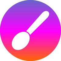 Spoon Glyph Gradient Circle Icon Design vector