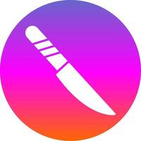 Knife Glyph Gradient Circle Icon Design vector