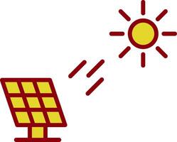 Solar Power Vintage Icon Design vector