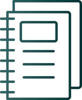 Notebook Line Gradient Icon vector