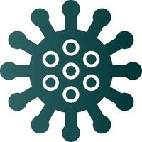 Virus Glyph Gradient Icon vector