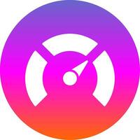 Gauge Glyph Gradient Circle Icon Design vector