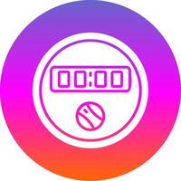 Dial Glyph Gradient Circle Icon Design vector