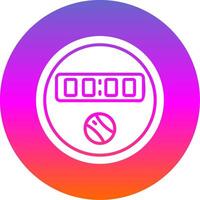 Dial Glyph Gradient Circle Icon Design vector