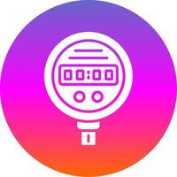 Pressure Gauge Glyph Gradient Circle Icon Design vector