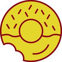 Donut Vintage Icon Design vector