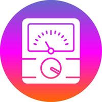 Dial Glyph Gradient Circle Icon Design vector