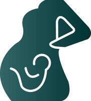 Obstetrics Glyph Gradient Icon vector