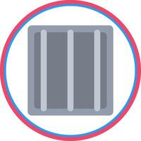 Jail Flat Circle Icon vector