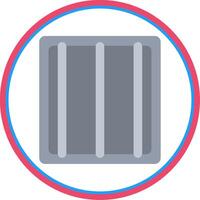 Jail Flat Circle Icon vector