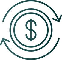 Business Continuity Line Gradient Icon vector