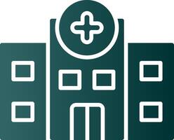 Hospital Glyph Gradient Icon vector