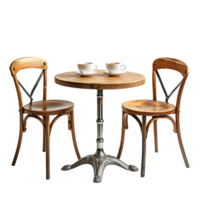 Cafe Tabelle auf isoliert transparent Hintergrund png