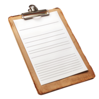 Clipboard on isolated transparent background png